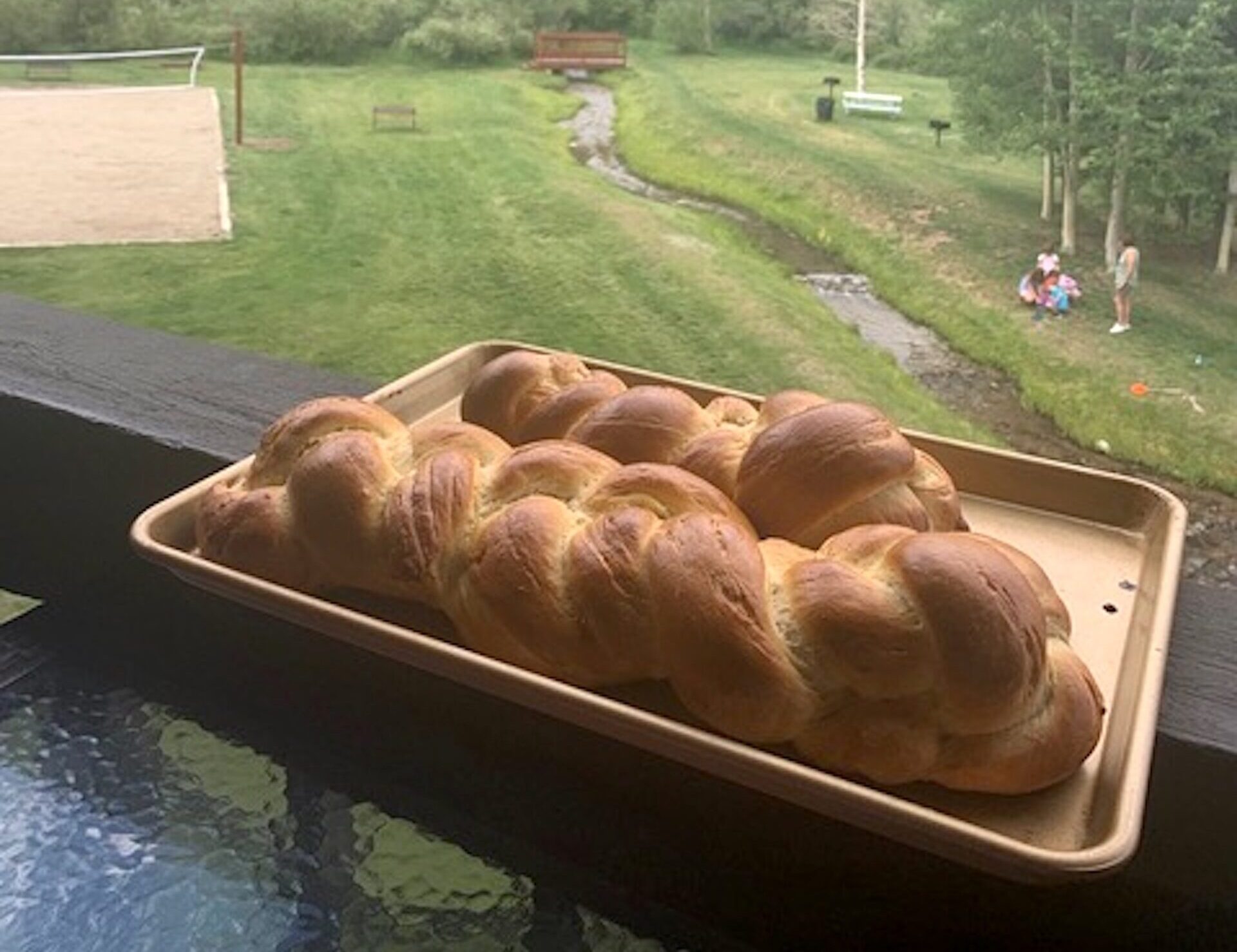Rocky Mt. low? No. Keeping calm and baking challah on Colorado summer vacation