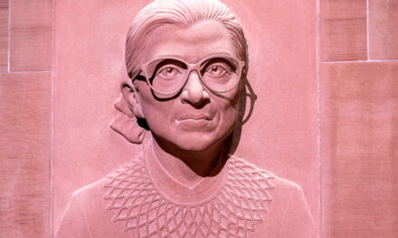 Sculpture portrait of Ruth Bader Ginsburg has been added to wall at N.Y.S. Capitol