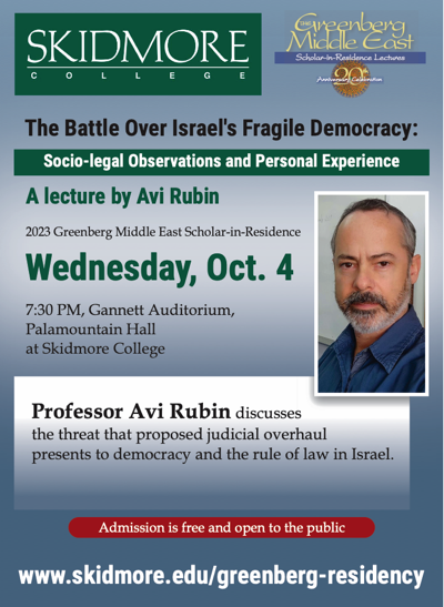Skidmore Greenberg Lecture 10/4/2023