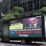 “Time to repent and resign,’ truck ad outside ADL office tells Greenblatt