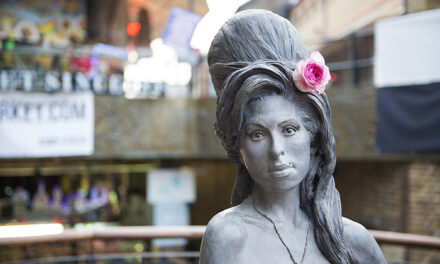 Amy Winehouse statue defaced in London
