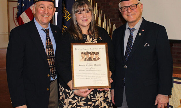 Capital District’s Jewish War Veterans presents 59th Four Chaplains Brotherhood Award