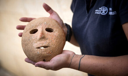 Ancient stone mask discovered on Mt. Hebron