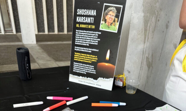 UAlbany students create living memorial to Oct. 7 victims