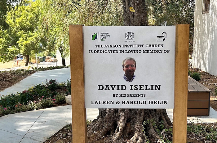 A lasting tribute: Honoring David Iselin’s memory  at the Ayalon Institute Heritage Site