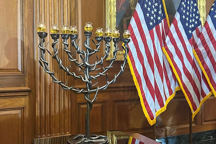 House, Senate leaders host second annual Capitol menorah lighting