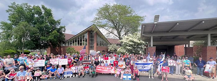 Hundreds demand release of hostages at ‘Run for their lives’ peaceful walk