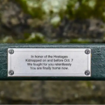 NYC Jewish community inaugurates ‘Hostages Bench’ in Central Park